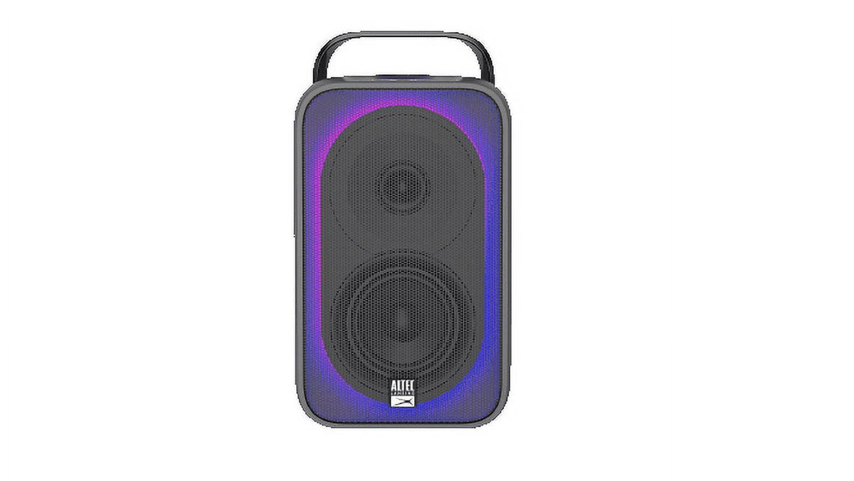 Altec Lansing Shockwave Portable Bluetooth Wireless Party Speaker with LED Lights, Black, IMT7000-BLK