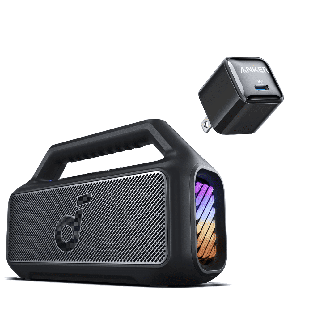 soundcore Boom 2 By Anker Outdoor Speaker with USB C Charger Block 20W (Nano Pro)